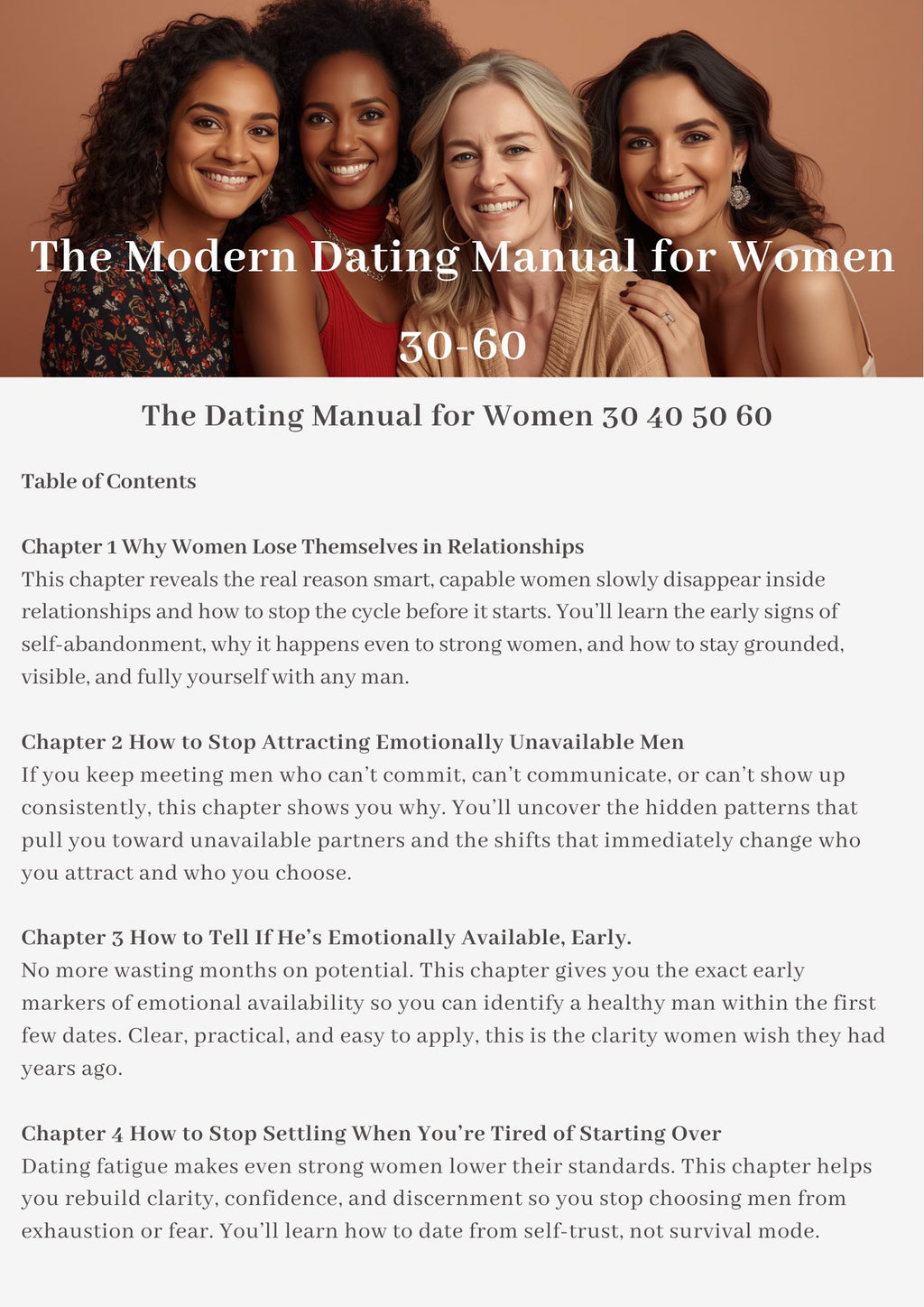 The Modern Dating Manual for Women 30-60