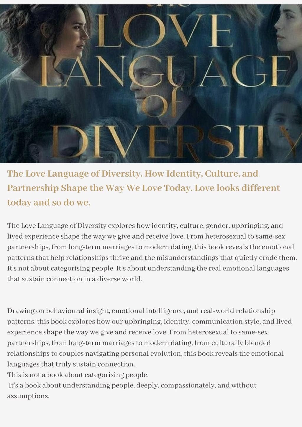 The Love Language of Diversity Book