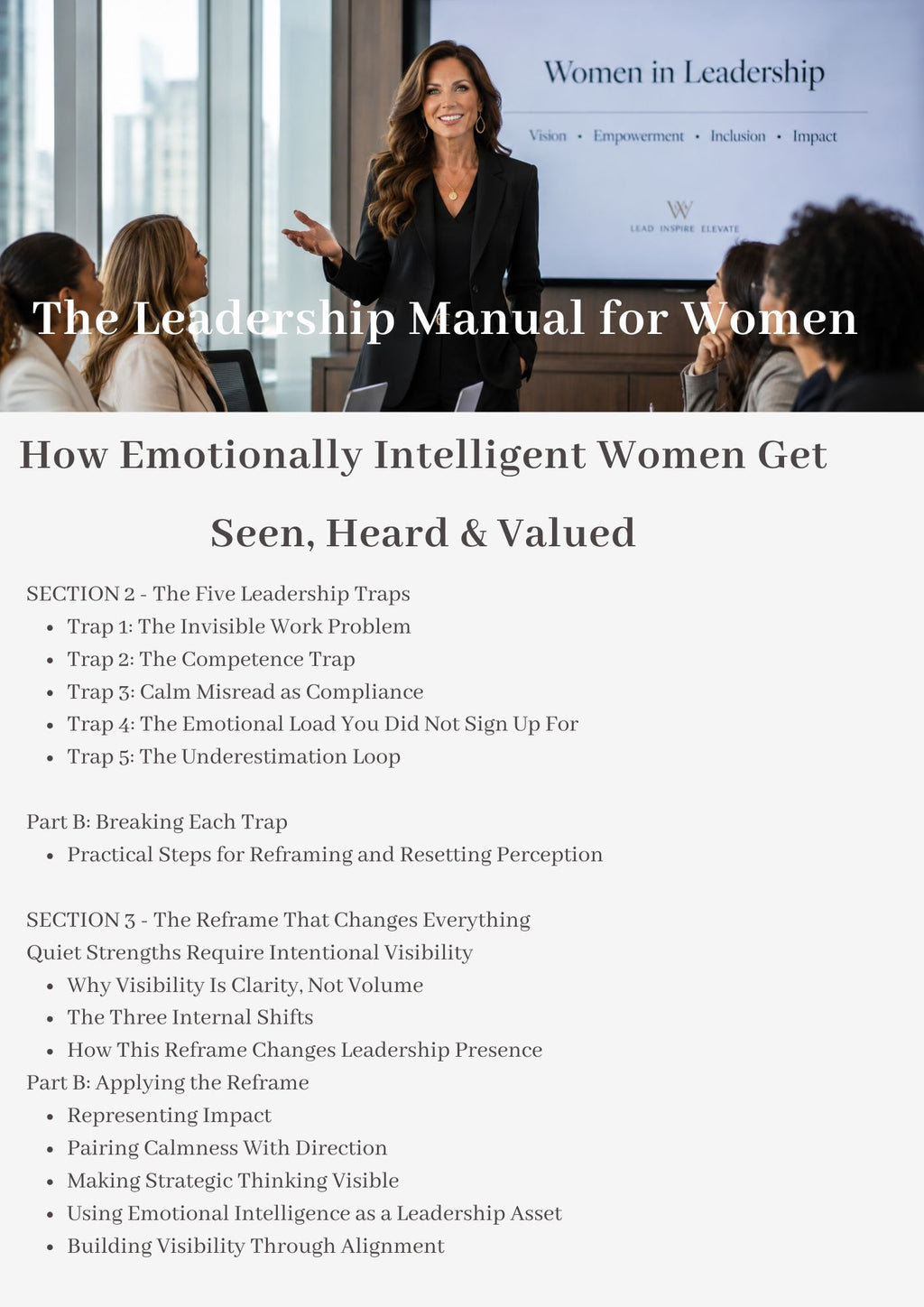 The Leadership Handbook for Women.