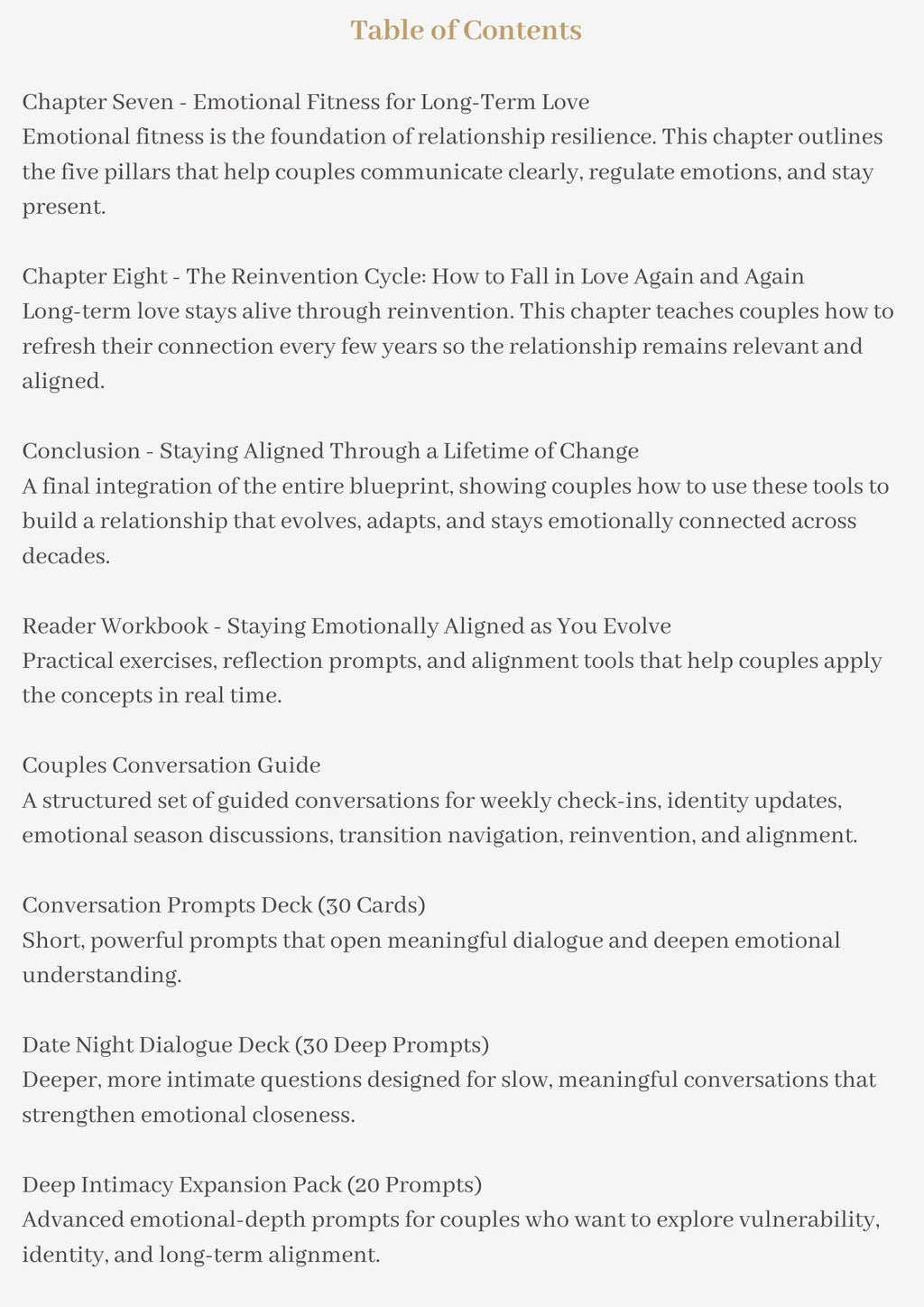 How Couples Stay Emotionally Aligned as They Evolve. Bundle (Mini‑Book + Workbook + Decks)