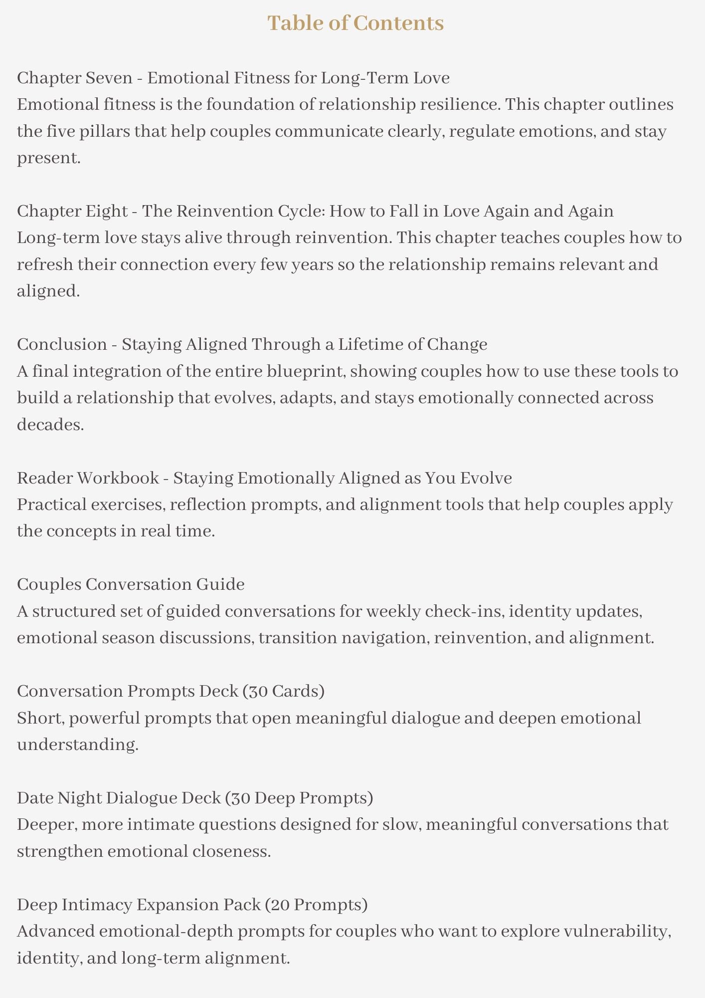 How Couples Stay Emotionally Aligned as They Evolve. Bundle (Mini‑Book + Workbook + Decks)