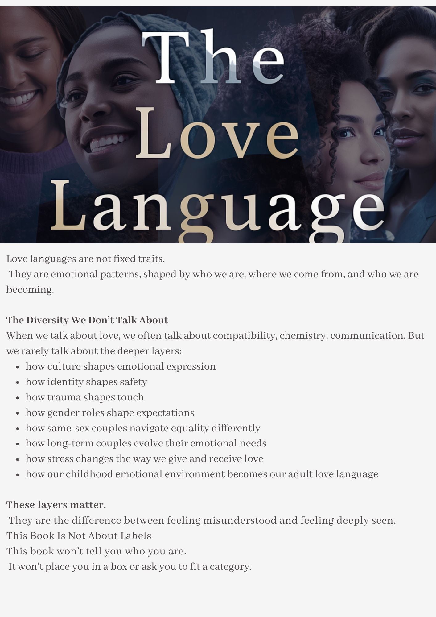 The Love Language of Diversity Book