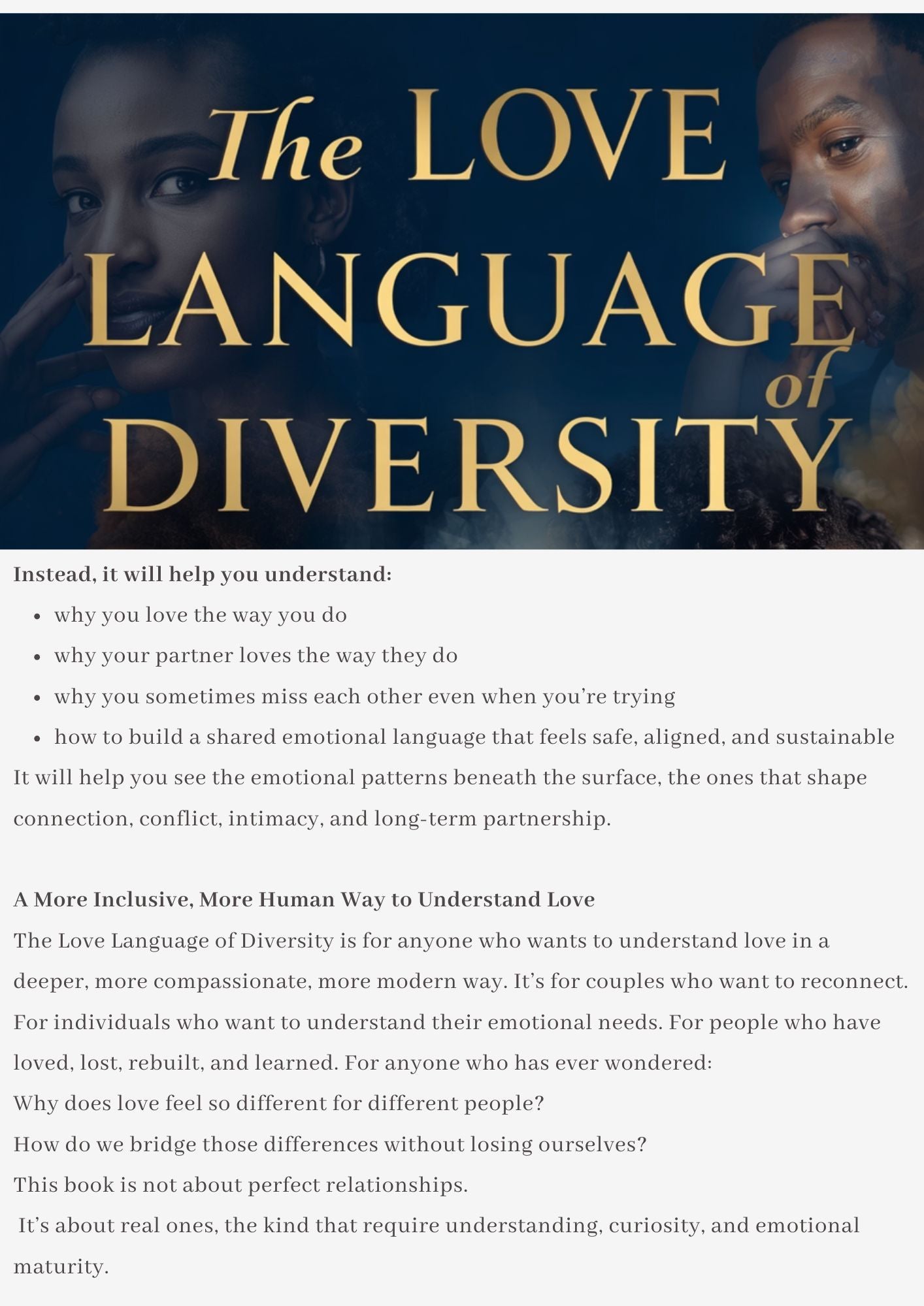 The Love Language of Diversity Book