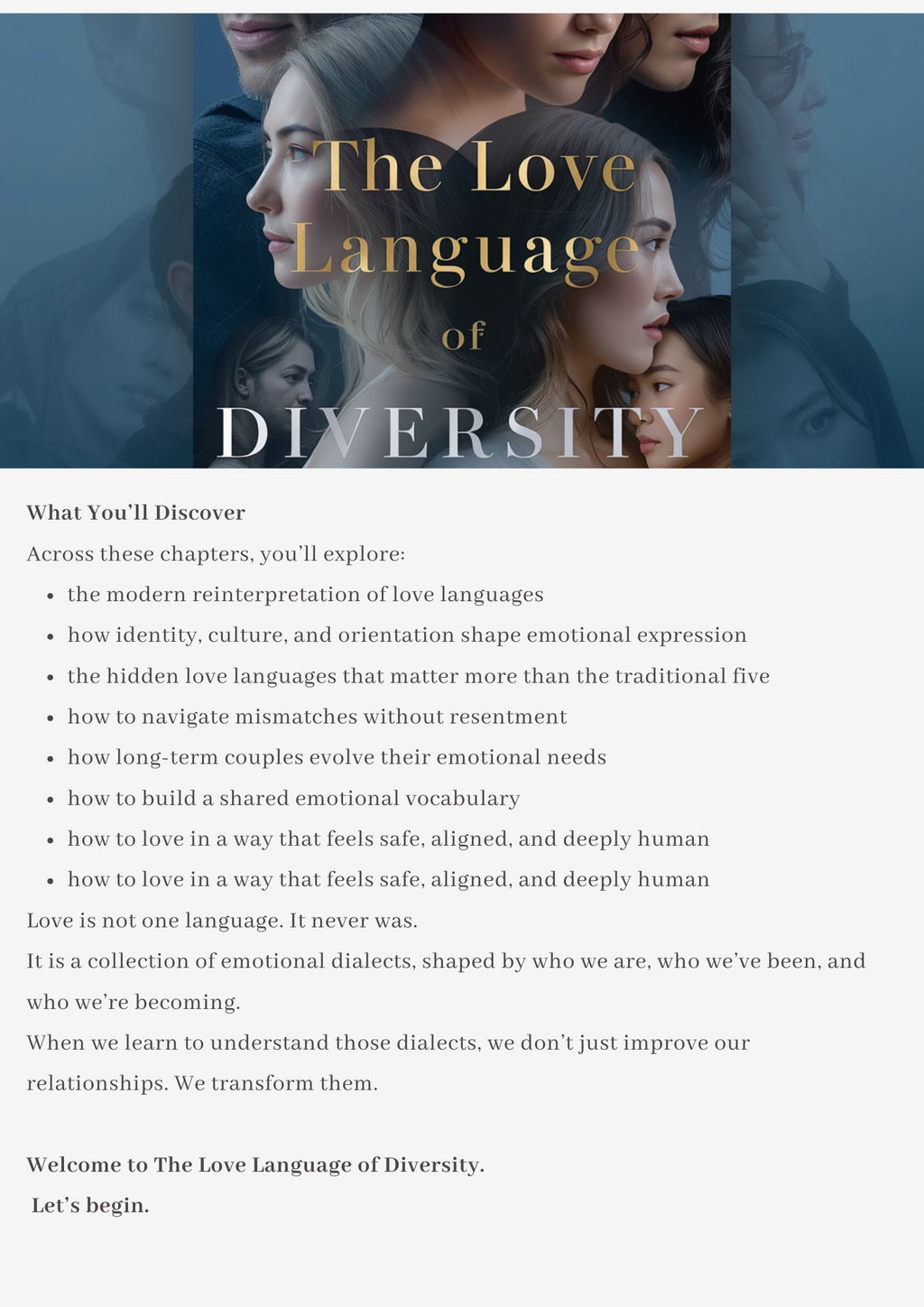 The Love Language of Diversity Book